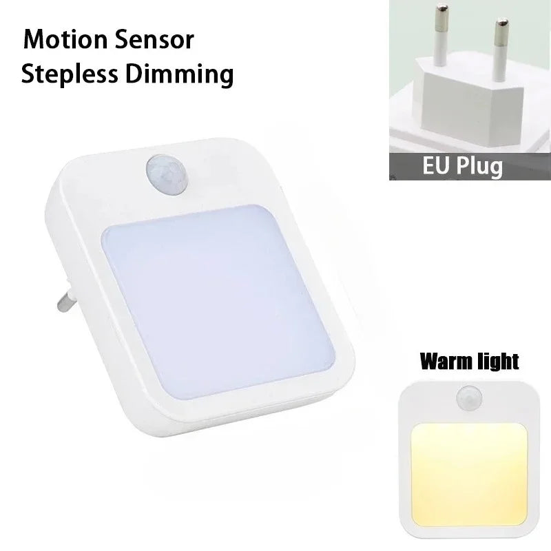 lampe nuit moderne blanc rouge prise murale sensibilité mouvement interrupteur auto on off