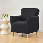 Fauteuil couverture jacquard extensible polyestère moderne gris vert rouge noirextérieurintérieurmachine