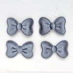 rubans forme nœud velours rouge beige rose pâle bordeaux marron classiques bijoux cheveux DIY
