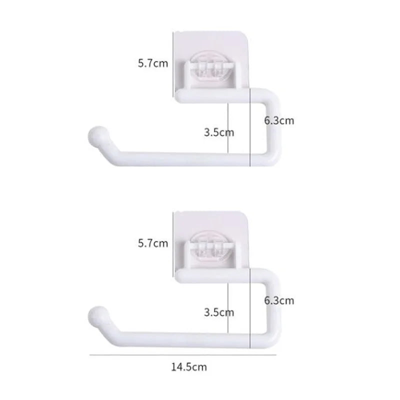 porte serviettes mural adhésif moderne blanc texture marbrée salle bain cuisine support accessoire fixe