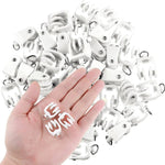 clips rideau blancs ronds lisses modernes tissus eyelets pack 30pcs 60pcs