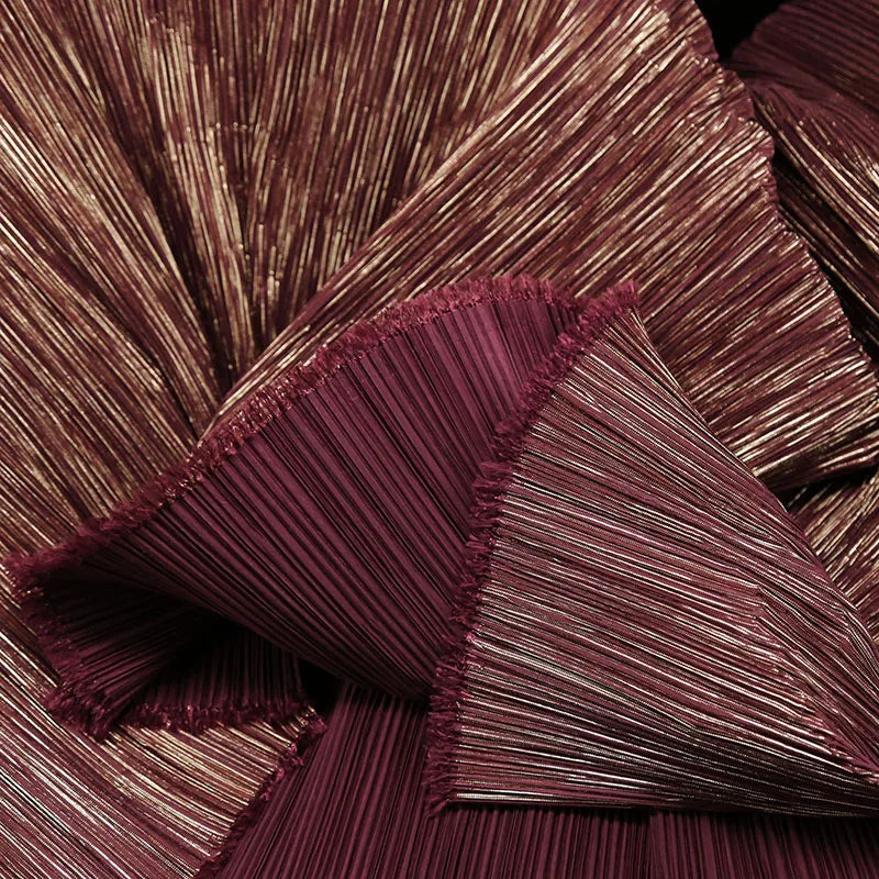 ruban plissé polyester moderne couture décoration bricolage tissu décoratif couleur unie chic