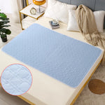 protège matelas imperméable anti fuite gris bleu clair quilté confortable moderne 70x90cm 80x120cm 100x150cm