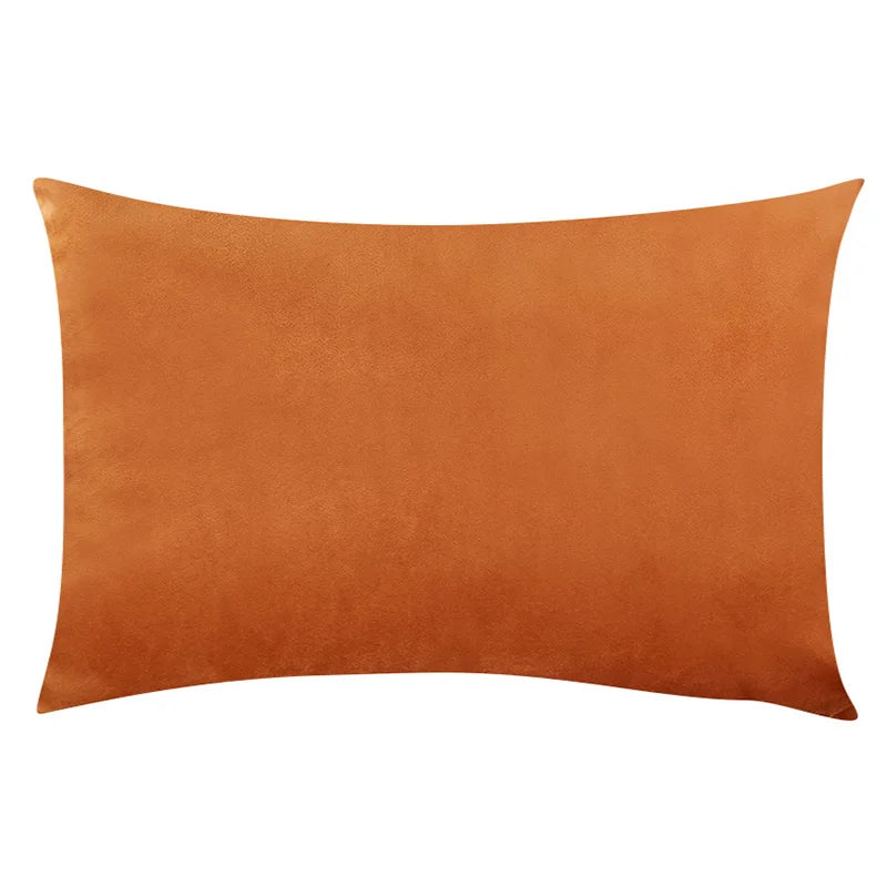 housse coussin velours uni 30x50 cm décoration salon canapé chambre moderne couleur violette