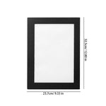 cadre photo magnétique noir moderne adhésif pvc rectangle souple réutilisable affichage décoration murale