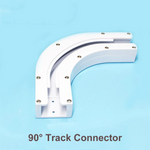 connecteur rail rideau blanc moderne 90 135 degrés dooya trietex