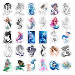 stickers vinyle imperméables sirènes dessin animé scrapbooking téléphone ordinateur portable bouteille hydroflask