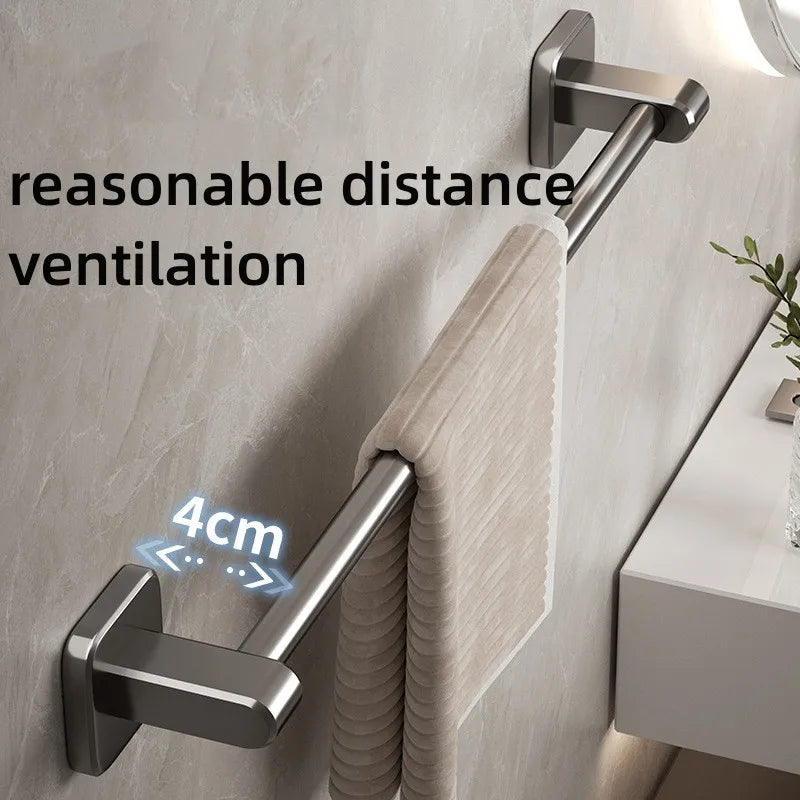 Installation facile du porte-serviettes sans perçage