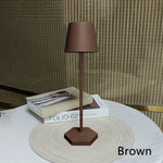 lampe table led rechargeable sans fil veilleuse tactile moderne noir bleu clair doré marron