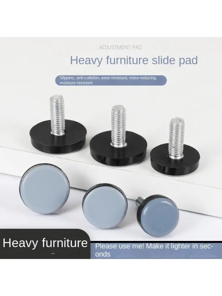 pieds meubles ajustables moderne vis fixations noir gris rond lisses fonctionnels