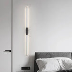 lampes murales led modernes minimaliste noir blanc chaud 60cm 80cm 100cm chambre cuisine salle