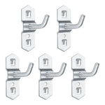 crochet mural argenté moderne utilisation multiple rangement garage quincailleries transparent lisse