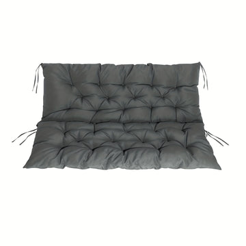 coussin balançoire bleu marine tufté antidérapant confortable double face 50x120cm coton pp polyester hand