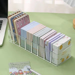 boîte rangement transparente maquillage papeterie compartiments modernes utilitaires minimalistes