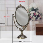 miroir ovale or floral classique dressing sans luminaire rotationnable maison