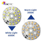 plaque led circulaire blanc diodes smd5730 5v dc 10w 6000k moderne sans fixation