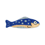 tapis bleu poisson stylisé antidérapant polyester moderne entrée chambre bébé voyage