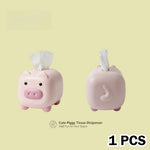 distributeur serviettes cochon mignon rose clair cartoon serviettes inclusion plastique