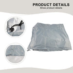 housse protection meuble extérieur gris clair moderne anti uv cordon serrage fermeture glissière grande