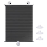 store enroulement noir perforé moderne opacité clips fixation poignées manœuvre 125cm 68cm