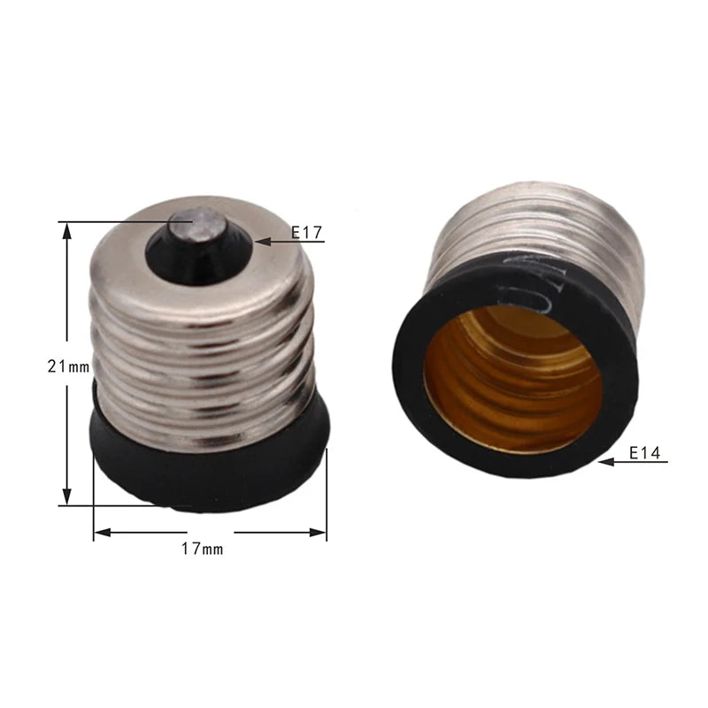 adaptateur lampe led e17 e14 adhésif moderne argenté noir doré lisse brillant
