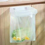 porte sac poubelle suspendu blanc transparent minimaliste attache placard rangement cuisine salle bains
