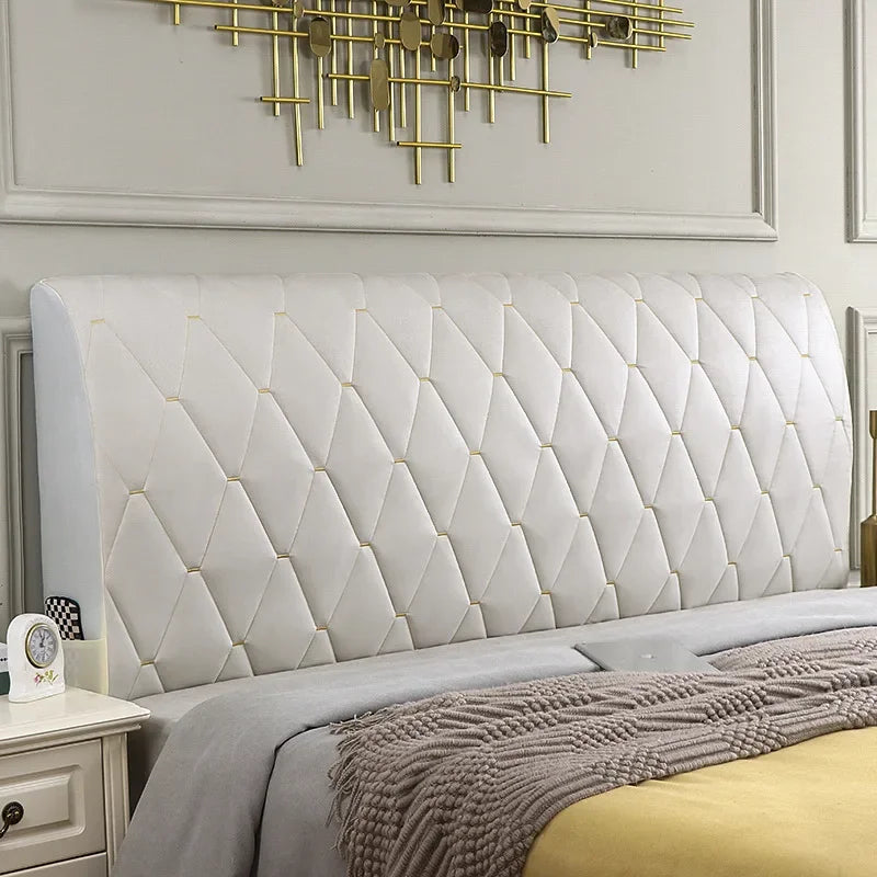 tête lit rembourrée motifs losanges turquoise orange rose moderne chambre décoration élégante tableaux abstraits