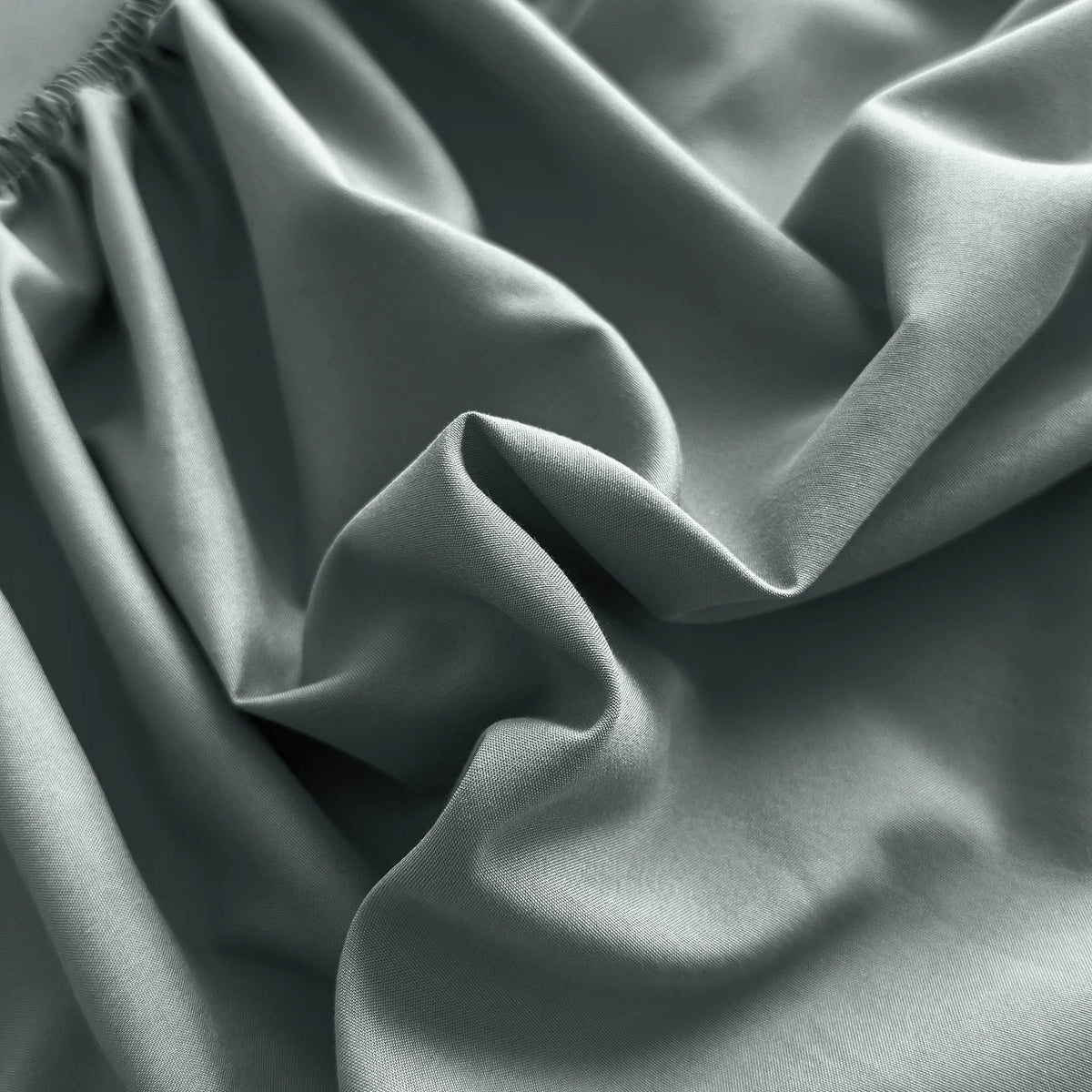 drap housse lit polyester uni satiné moderne élégant bleu marine beige gris 150x200cm