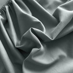 drap housse lit polyester uni satiné moderne élégant bleu marine beige gris 150x200cm