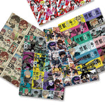 tapis souris informatique coton imprimé personnages animés multicolore pop art moderne