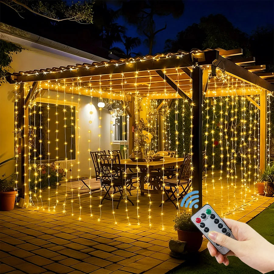 Guirlande lumineuse LED multicolore 600cm contrôleur distance moderne ambiance romantique chambre