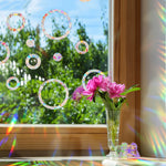 autocollants muraux décoratifs modernes multicolores motifs géométriques adhésifs intérieur extérieur vitres transparents opaques