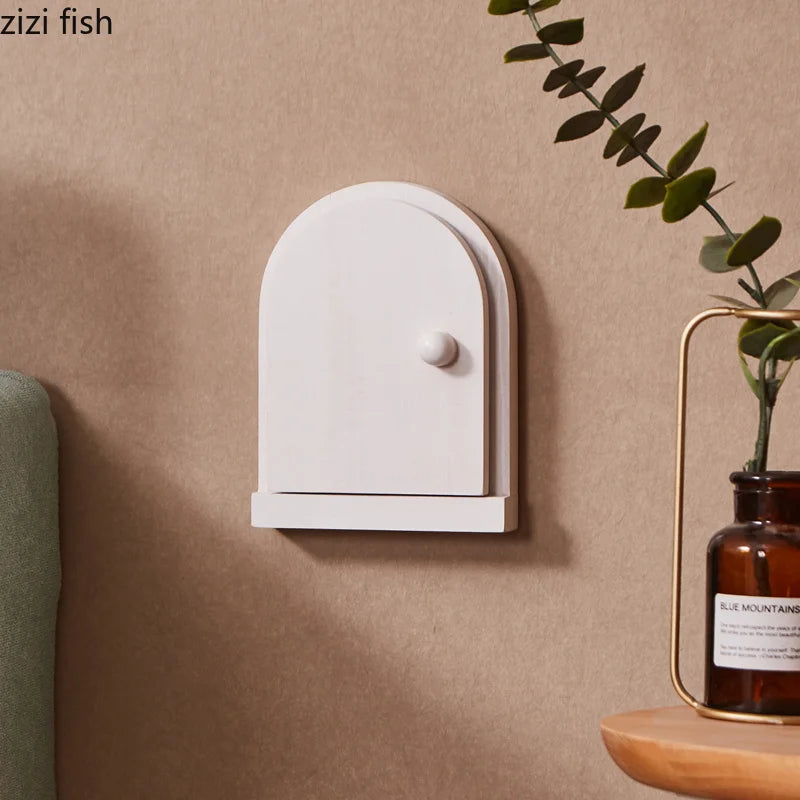 cache prise électrique moderne bois blanc marron naturel opacité vis fixation