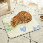 tapis confortable moderne animaux motif géométrique blanc gris bleu clair