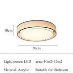 plafonnier led tissu moderne opalescent beige clair noir éclairage quotidien minimaliste