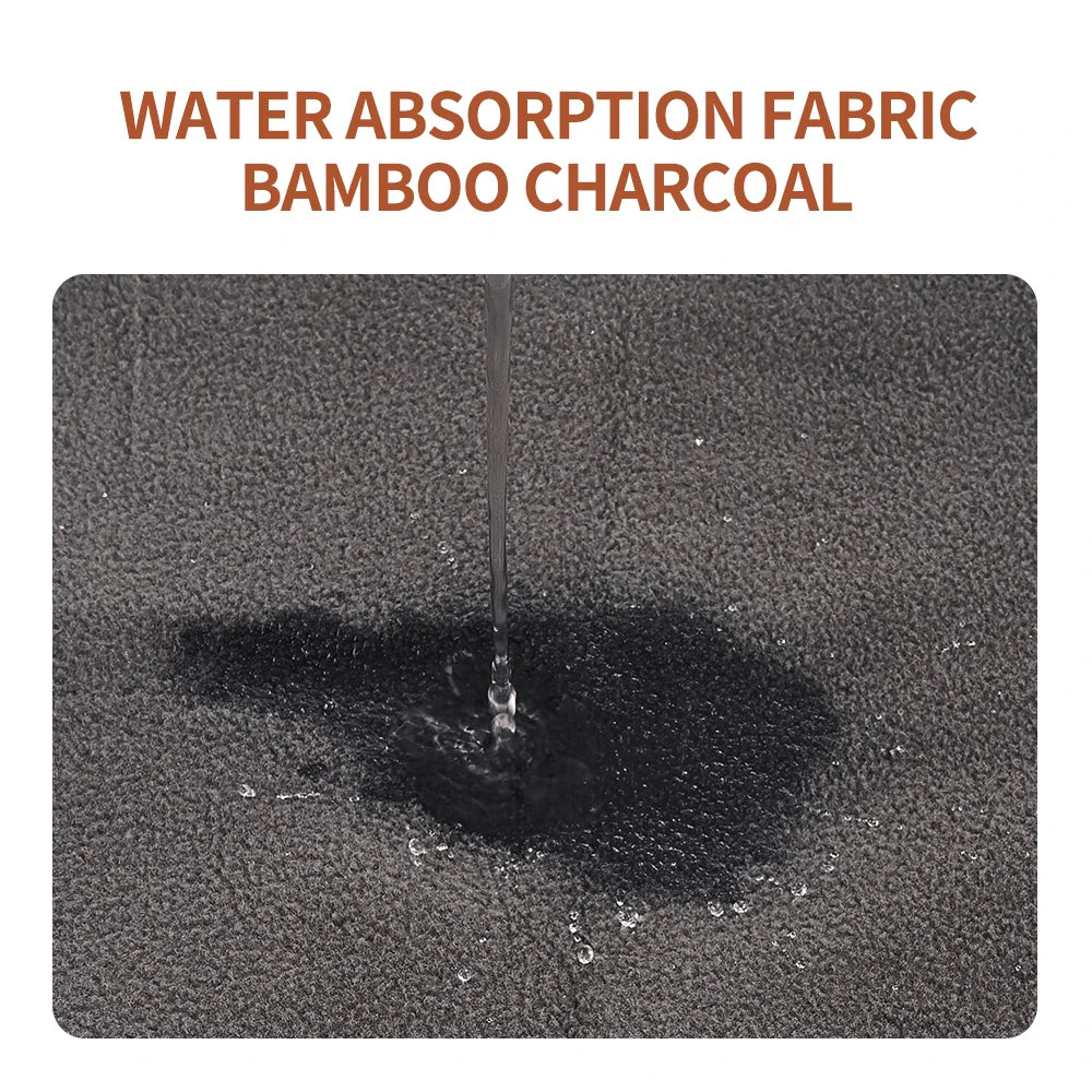 tapis changement bébé imprimé animaux blanc gris orange bleu moderne clips imperméable absorbant bambou