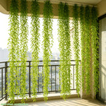 rideau artificiel feuilles vert clair décoration intérieure moderne clips anniversaire mariage fêtesValueHandling: