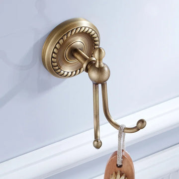 accessoires salle bain or antique classiques vis rondes ornementsporte savon miroir support serviette