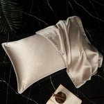 taies d'oreiller soie naturelle couleurs solides élégant satin opacité respectueux environnement simple hospitalière