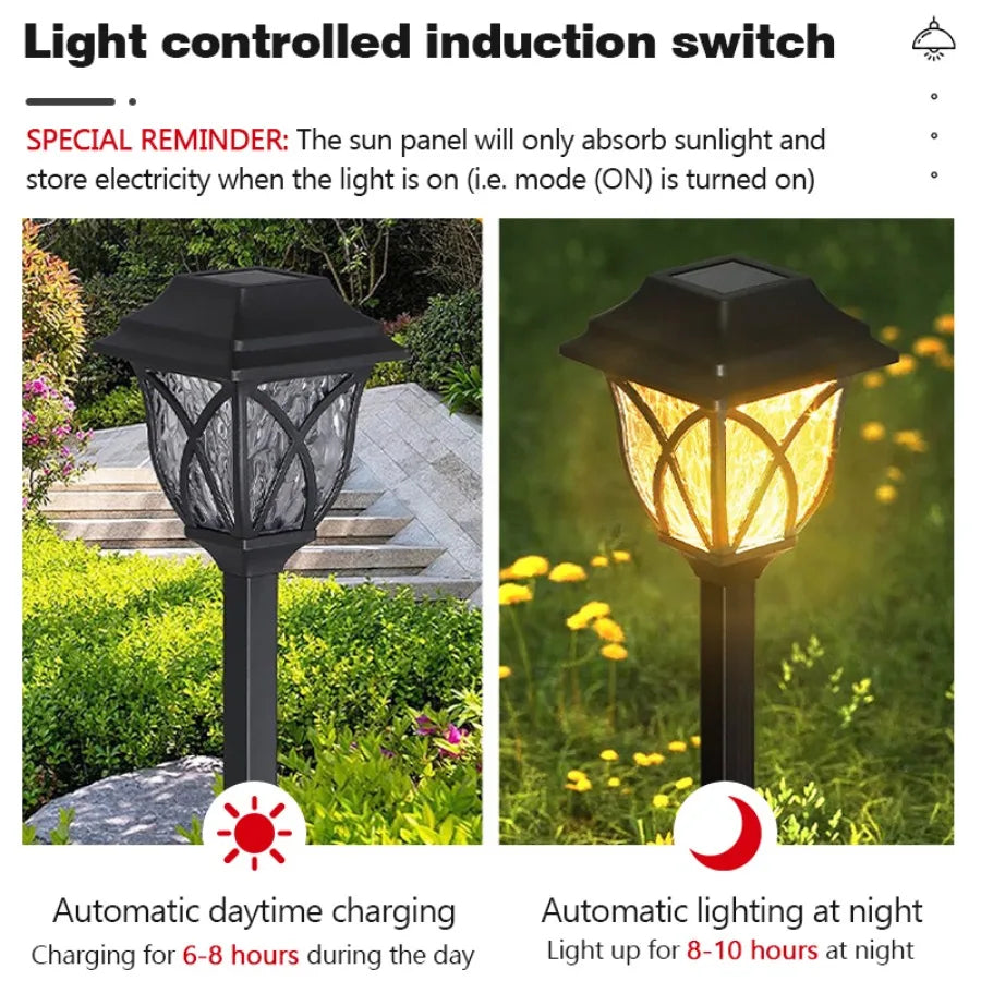 lumière solaire pelouse led moderne noire motifs géométriques extérieure étanche ip65 abspicket