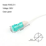 signal indicateur rouge vert jaune transparent moderne câble blanc 12V 220V 24VDC