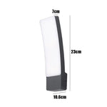applique murale led contemporaine noir blanc 249 2000 lumens 10m² chambre entrée étude