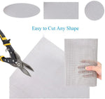 filet moustiques autocollant acier inoxydable gris métallisé fenêtres protection maison