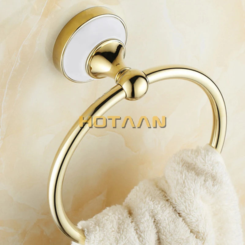 accessoires salle bain or blanc classique porte savon porte papier porte serviette porte brosse