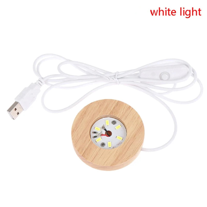 lampes led usb bois minimaliste moderne interrupteur câble blanc lumière jaune orange