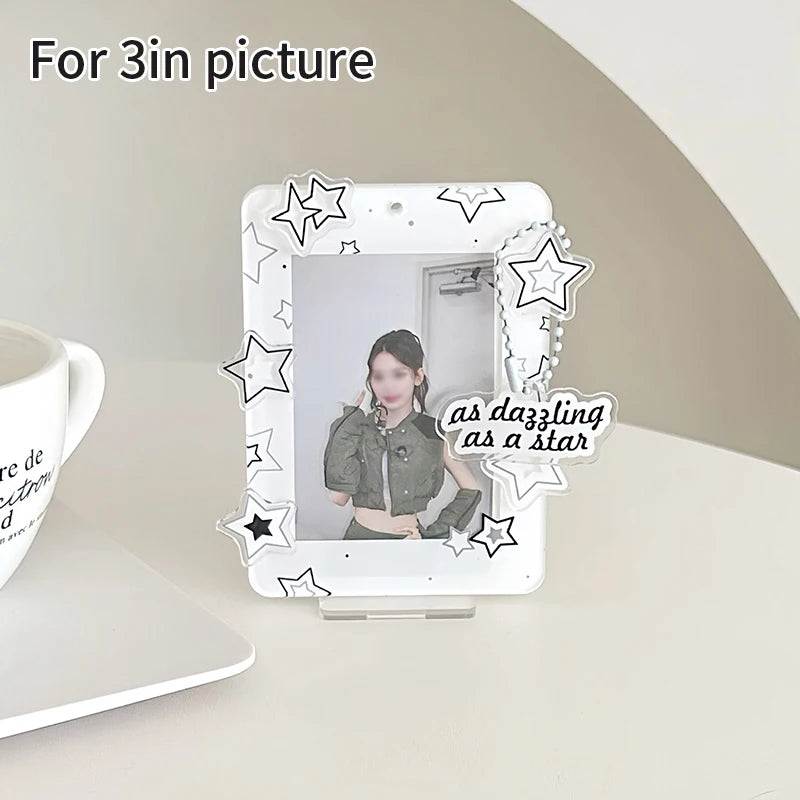 cadre photo transparent kpop coeurs papillons now playing angel puppy mignon rétro