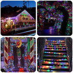 Guirlande lumineuse multicolore pour décoration de Noël