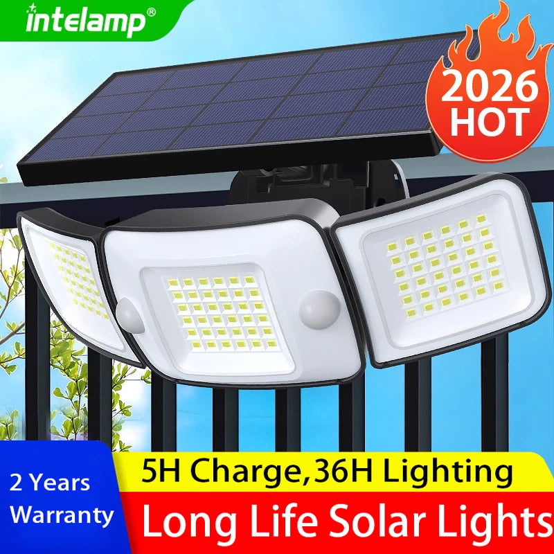 lampe solaire extérieure moderne capteur mouvement panneau solaire led noir blanc ip65