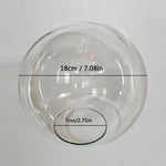abat jour verre transparent moderne diamètre 13cm 15cm 18cm 20cm 25cm