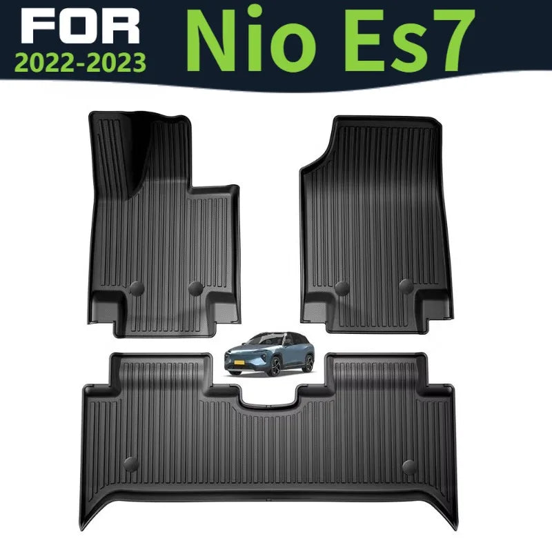 tapis sol voiture noir rayures horizontales moderne tpe protégeant facile nettoyer océaniques